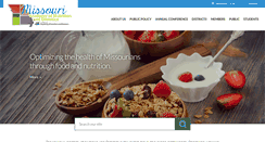 Desktop Screenshot of eatrightmissouri.org